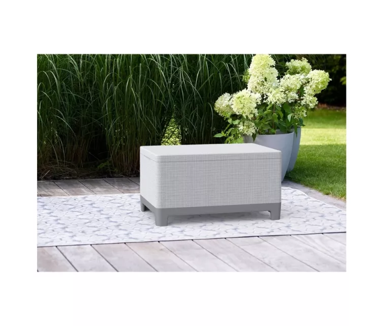 Dārza galdiņš/uzglabāšanas kaste Scandi Storage Table pelēks