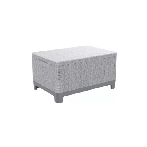 Dārza galdiņš/uzglabāšanas kaste Scandi Storage Table gaiši pelēks/tumša tērauda pelēks