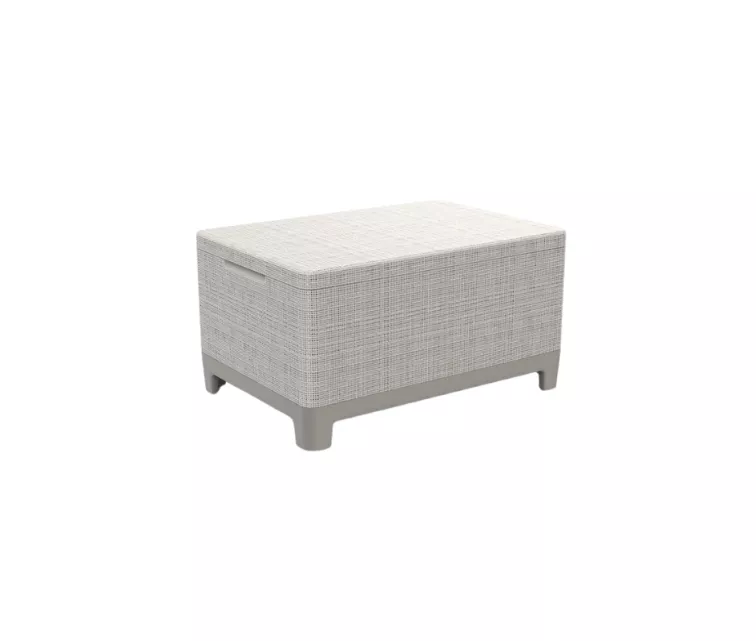 Dārza galdiņš/uzglabāšanas kaste Scandi Storage Table oļu pelēks/gaiši bēšs