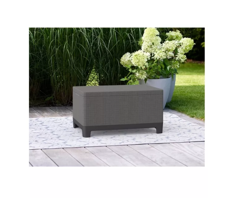 Dārza galdiņš/uzglabāšanas kaste Scandi Storage Table pelēks
