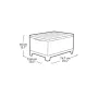 Dārza galdiņš/uzglabāšanas kaste Scandi Storage Table pelēks
