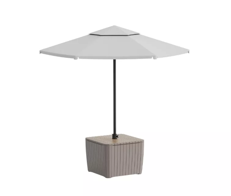 Подставка для садового столика/зонтика Luzon Parasol, цвет ясеня/бежевый.