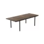Dārza galds pagarināms Deco Porto Nova Extendable 160-240 valrieksts/melns