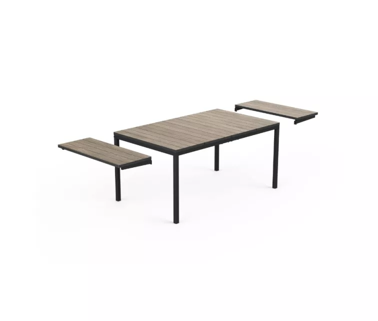 Garden table extendable Deco Porto Nova Extendable 160-240 ash wood tone/black