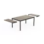 Garden table extendable Deco Porto Nova Extendable 160-240 ash wood tone/black