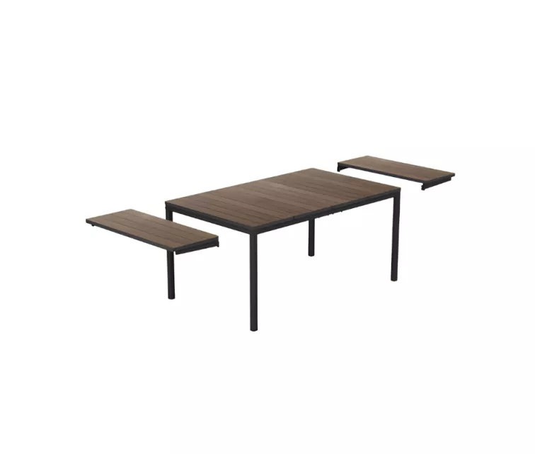 Dārza galds pagarināms Deco Porto Nova Extendable 200-280 valrieksts/melns