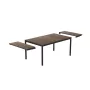 Dārza galds pagarināms Deco Porto Nova Extendable 200-280 valrieksts/melns