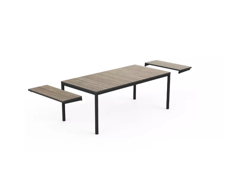 Garden table extendable Deco Porto Nova Extendable 200-280 ash wood tone/black