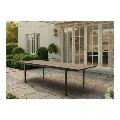 Garden table extendable Deco Porto Nova Extendable 200-280 ash wood tone/black