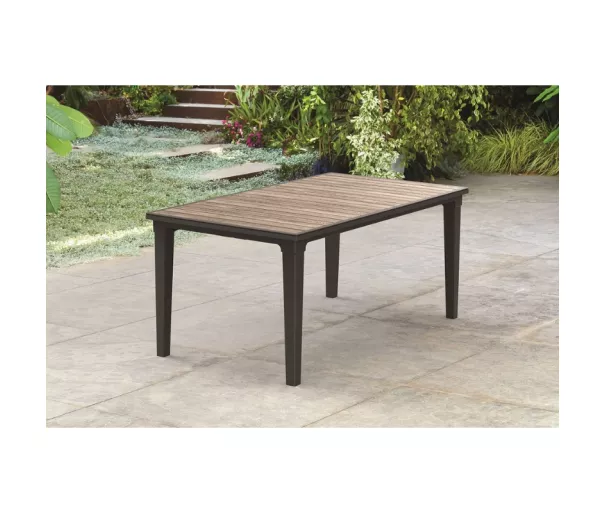 Garden table Deco Futura gray/walnut