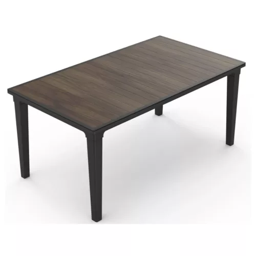 Dārza galds Deco Futura pelēks/valrieksts