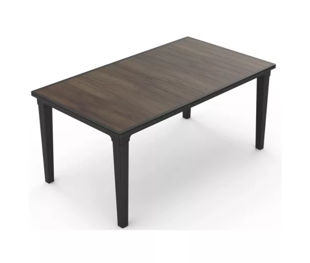 Garden table Deco Futura gray/walnut