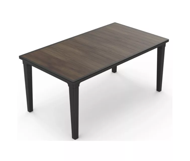 Dārza galds Deco Futura pelēks/valrieksts