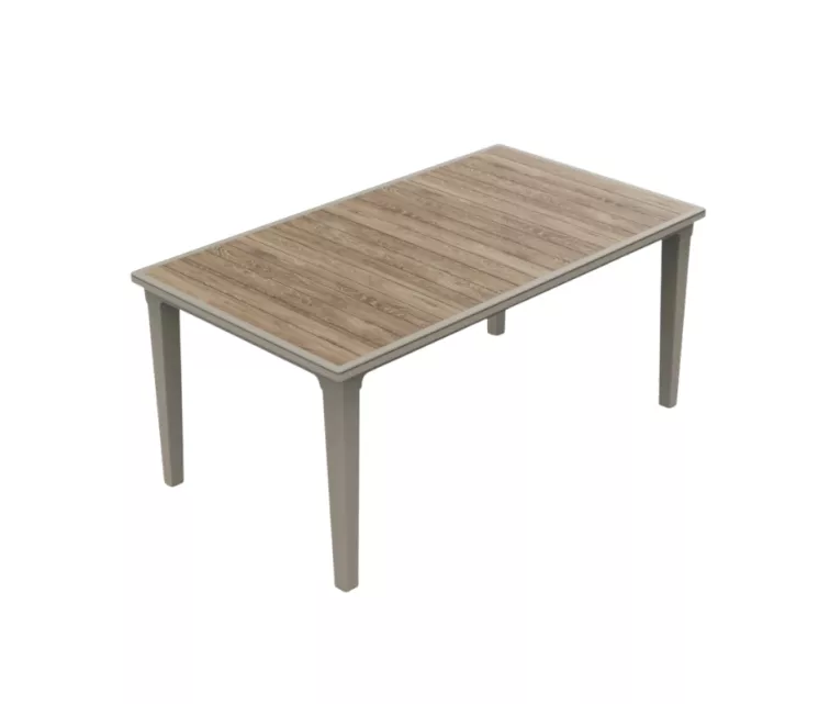 Garden table Deco Futura ash wood tone/beige