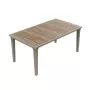 Garden table Deco Futura ash wood tone/beige