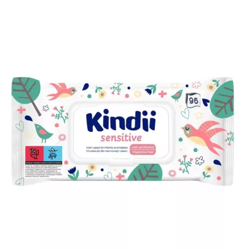 Wet wipes for babies Kindii Sensitive 96 pcs. pop-up