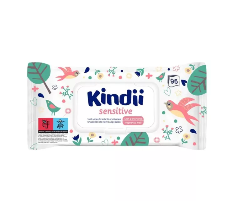 Wet wipes for babies Kindii Sensitive 96 pcs. pop-up