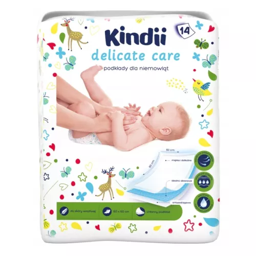 Paladziņi mazuļiem Kindii Delicate Care 14 gab. 60x60cm 