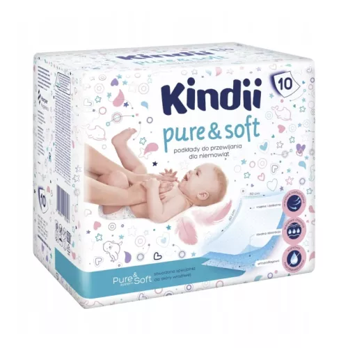Paladziņi mazuļiem Kindii Pure& Sof 10 gab. 60x60cm