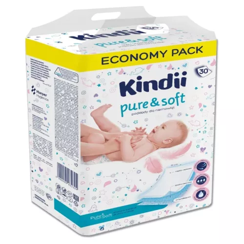 Paladziņi mazuļiem Kindii Pure& Sof 30 gab. 40x60cm 