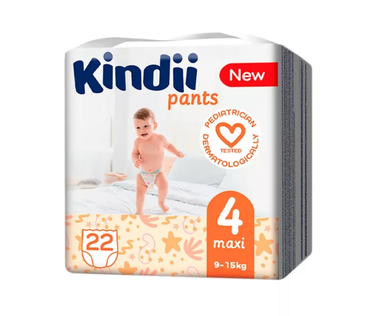 Autiņbiksītes Kindii maxi izmērs 4 (9-15 kg) 22 gab.