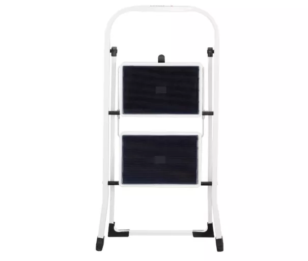 Folding step bench K40 BasicLine / steel / 2 steps, safety handle