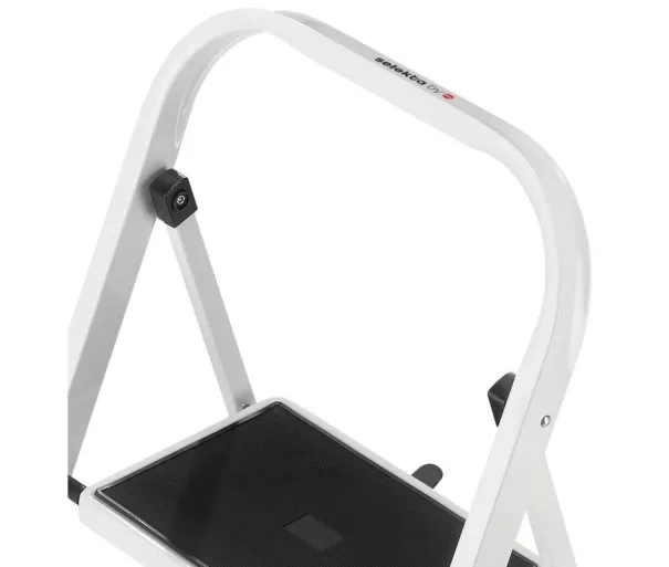 Folding step bench K40 BasicLine / steel / 2 steps, safety handle