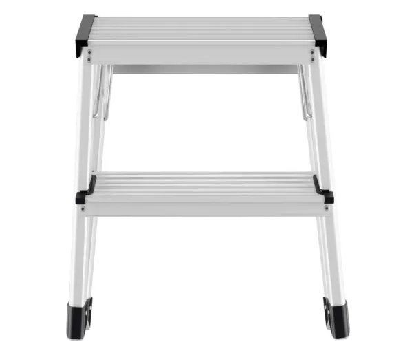 Pakāpienu soliņš salokāms D60 StandardLine / alumīnija / 2x2 pakāpieni