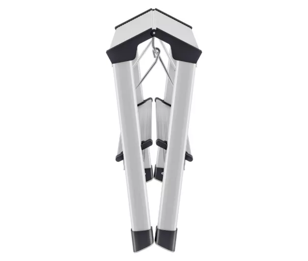 Pakāpienu soliņš salokāms D60 StandardLine / alumīnija / 2x2 pakāpieni