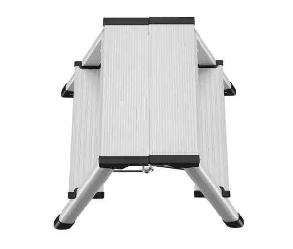 Pakāpienu soliņš salokāms D60 StandardLine / alumīnija / 2x2 pakāpieni