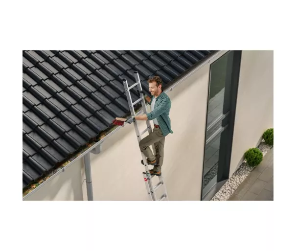 Kāpnes S80 ProfiStep duo / alumīnija / 2x15 pakāpieni