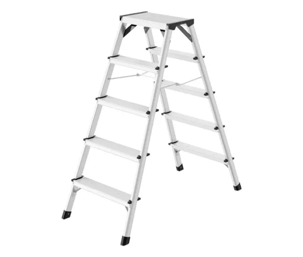 Dvigubi laiptai D60 StandardLine / aliuminis / 2x5 pakopos