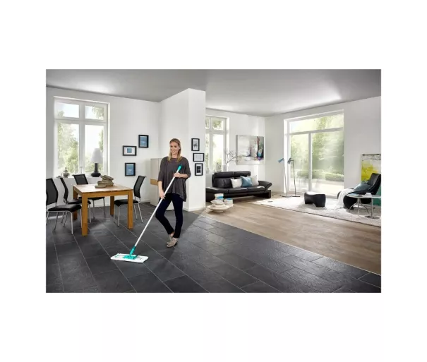 Grindų šepetys Profi XL micro duo 42cm su aliuminio rankena + pakaitinis šluostė Profi XL Superduster 42cm