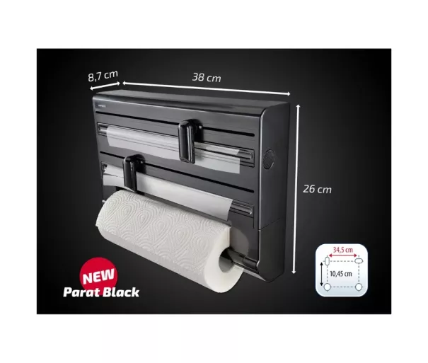Paper, foil, film holder Parat Black