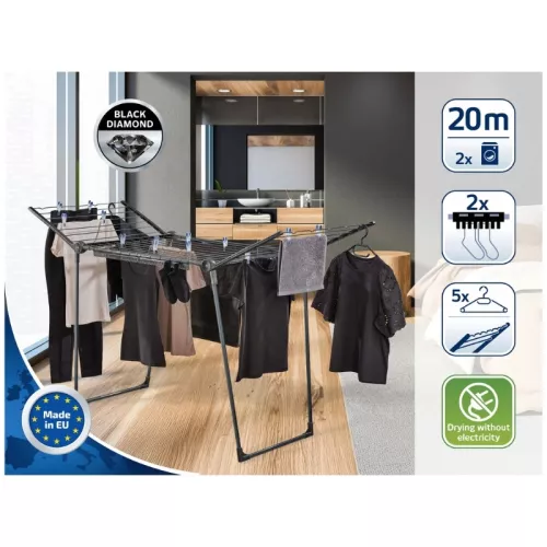 Veļas žāvētājs Pegasus 200 Solid Black