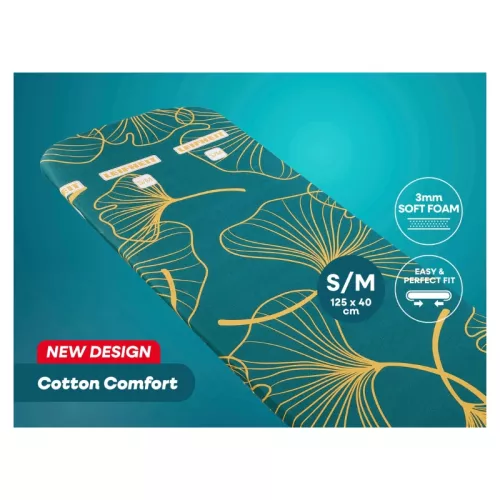 Ткань для гладильной доски Cotton Comfort, размер S/M, 125x40 см.