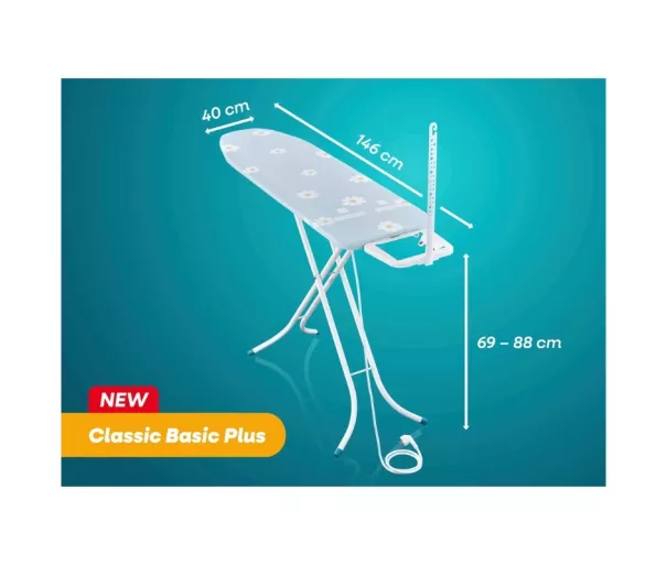 Ironing board Classic M Basic Plus 120x38cm