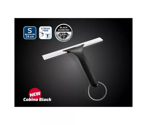 Dušo kabinos valiklis Cabino Black 24cm