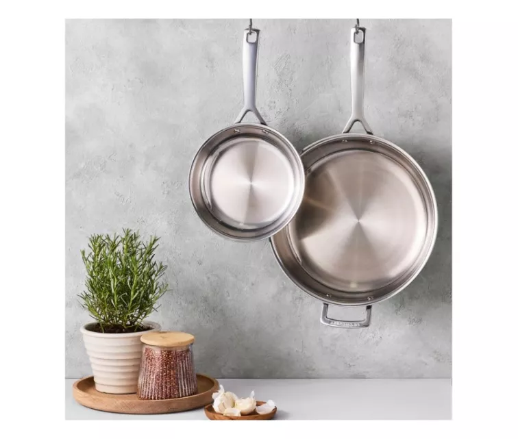 Trijų sluoksnių nerūdijančio plieno keptuvė be dangos, Ø28 cm