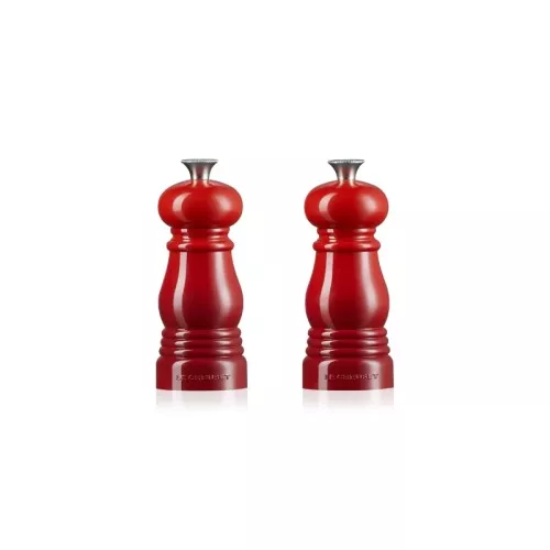 Le Creuset Salt and pepper grinder set 11cm red
