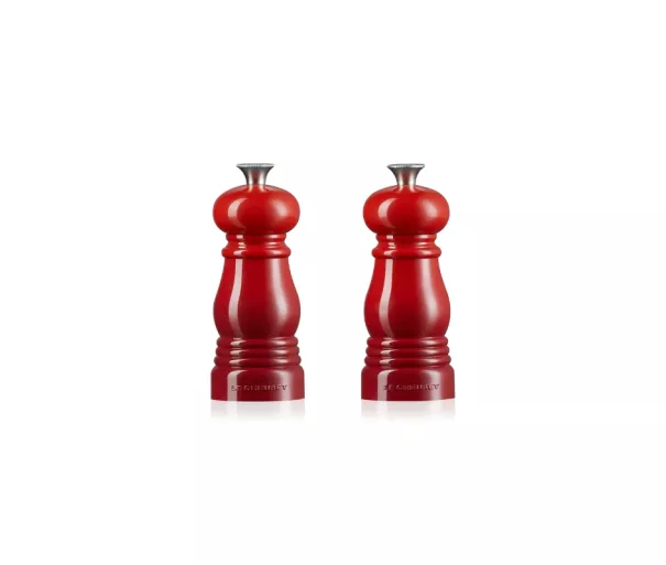 Le Creuset Druskos ir pipirų malūnėlių rinkinys 11 cm raudonas