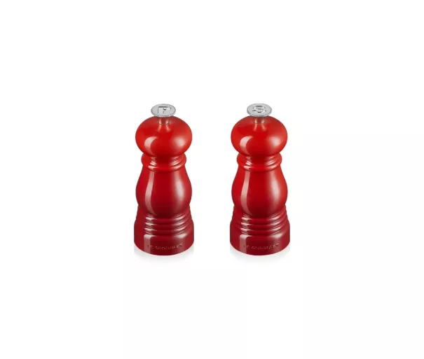Le Creuset Druskos ir pipirų malūnėlių rinkinys 11 cm raudonas