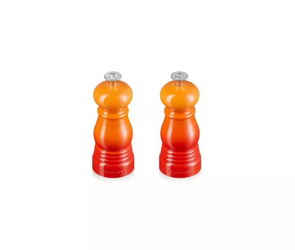 Le Creuset Druskos ir pipirų malūnėlių rinkinys 11 cm oranžinis