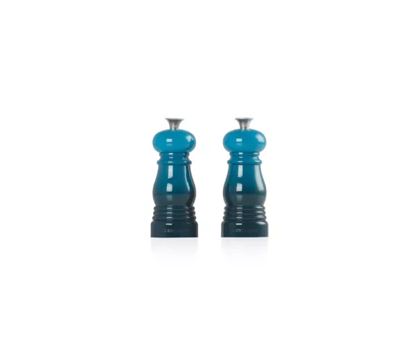 Le Creuset Druskos ir pipirų malūnėlių rinkinys 11 cm mėlynos spalvos