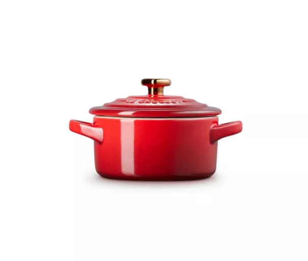 Mini Cocotte keramikos indas Ø10 cm, raudonas