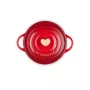 Mini Cocotte stoneware dish Ø10cm red