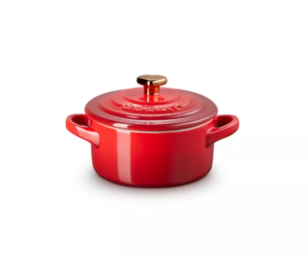 Mini Cocotte keramikos indas Ø10 cm, raudonas