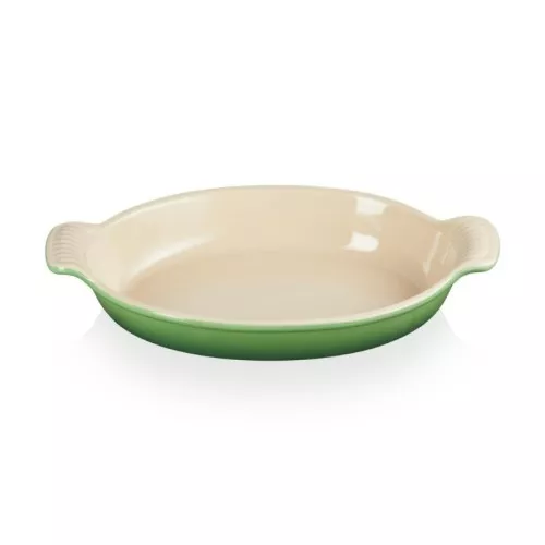 "Le Creuset" ovalus kepimo indas "Heritage" iš akmens masės 28cm / 1,6L bambuko žalia