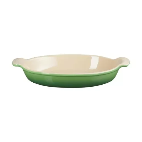 "Le Creuset" ovalus kepimo indas "Heritage" iš akmens masės 28cm / 1,6L bambuko žalia