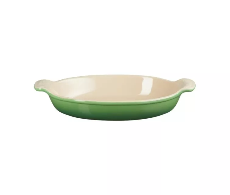 "Le Creuset" ovalus kepimo indas "Heritage" iš akmens masės 28cm / 1,6L bambuko žalia